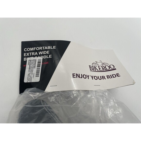 Bikeroo Extra Wide Replacement Saddle Seat Bike Indoor Outdoor Bicycles w Cover - Picture 10 of 13